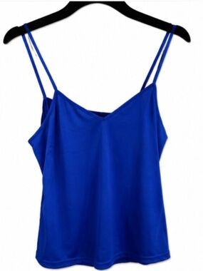 New Directions Royal Blue Double Strap Cami Tank Top - Women's XL